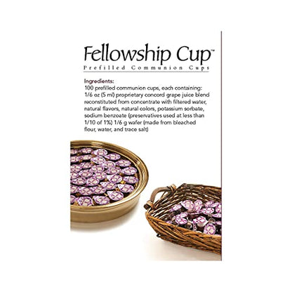 Broadman Pre-filled Communion Fellowship Cup Juice and Wafer Set, 100 Count - size: 100 Count (Pack of 1)