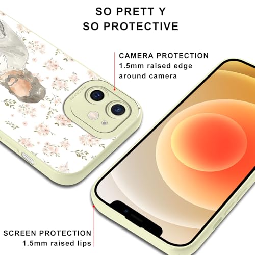 2 Pack Christian Jesus Flower Butterfly Phone Case for iPhone 12 Case Floral Pattern Shockproof Soft Protective for Women Men Phone Cover Funda for iPhone 12 6.1 Inch - color: Jesus, size: for iPhone 12