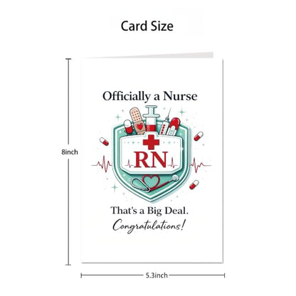 Nurse Graduation Card Gift, Nursing School Graduation Card Gift, Qualified Nurse Card, RN Card Gift, Nurse Gifts - color: WZ-01