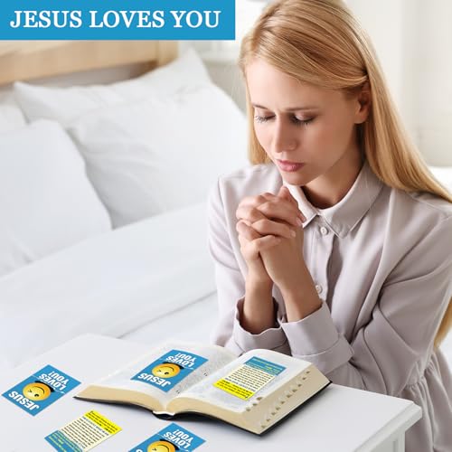 200 Pcs Gospel Tracts Salvation Cards KJV,Jesus Loves You - style: Jesus Loves You