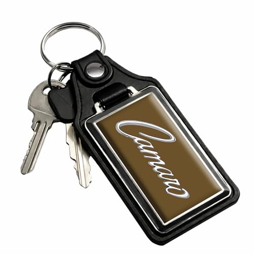 Brotherhood Car Key Chain for Camaro - Classic Models Keychain - color: Dark Brown - 69 Script