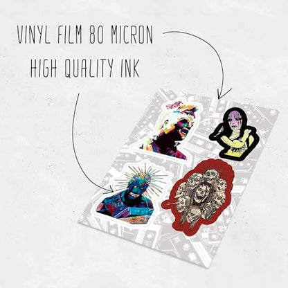 50Pcs American Nu Metal Band & Adult Stickers, Metal Band Stickers, Strong Adhesive & Waterproof Decals for Laptop and Skateboards, Gifts for Women & Men - color: Band Stickers