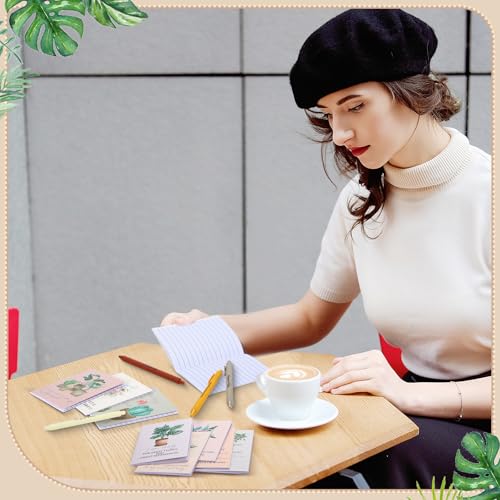 Mooliwe 24 Pcs Affirmation Notebooks Pens Bulk Gifts, Gratitude,Flower - style: Flower