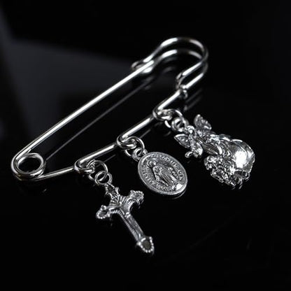 Needzo Miraculous You Are A Child of God, Pslam 139 Bible Verse Brooch, Baptism and First Communion Gifts, 2.12 Inches