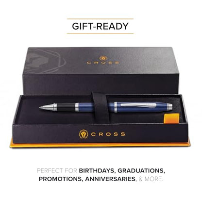 Cross Century II Cobalt Blue Diamond Selectip Rollerball Pen, Black Ink - color: Cobalt Blue