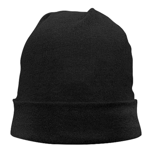 Black Flexible Classic Adult Beanie Cap for Men Women - Warm Knitted Hat for Winter, Chemo Cap Headwear - color: Skull Skateboard
