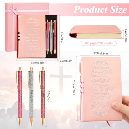 Spakon 5 Pcs Christian Gifts for Women Church Gifts - color: Pink, style: Happy Moment