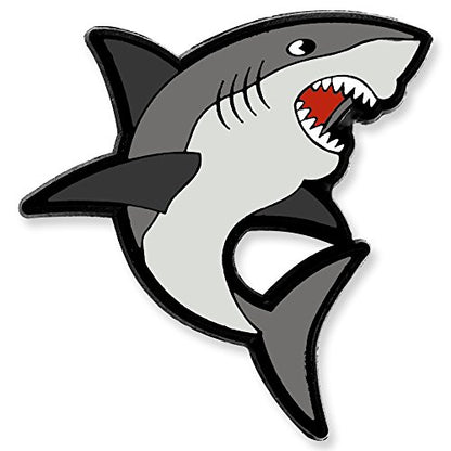 PinMart Ocean & Sea Animal Enamel Lapel Pins for Hats, Jackets & Bags - color: Shark Black Dye Plated, size: 5 Pack