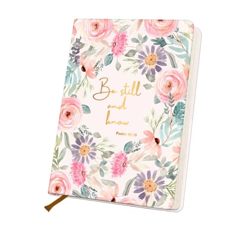 BQXH Bible Journal Notebook, Watercolor Floral Journal for Women - color: Multi 1286