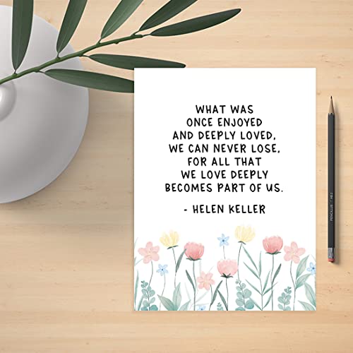 Andaz Press Jumbo Sympathy Card with Envelope, Sorry For Your Loss Card, All That We Love Deeply, Pet Loss, Premium Condolences Card with Big Blank Space to Send to Friends, Family, 8.5" x 11", 1-Pack - color: Love Deeply