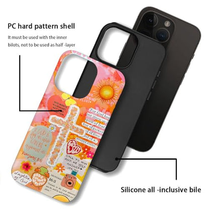 Compatible with iPhone 15 Pro,Durable & Shockproof Phone Case Cover Design - Collage Jesus Bible Verses - color: Collage Jesus Bible Verses, size: iPhone 15 Pro