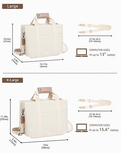 Tote Bags for Women Canvas Purse Crossbody Bags with Pockets Shoulder Handbags Large Bible Messenger Bag With Pockets - color: Army Green, size: X-Large