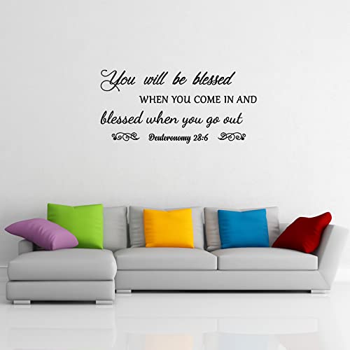 Christian Bible Verse Wall Decals, Living Room Scripture Wall Stickers