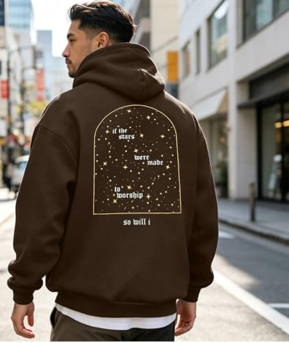 Christian Hoodie for Men Bible Verse Sweatshirt Faith Cross Hoodie - color: Brown01, size: X-Large