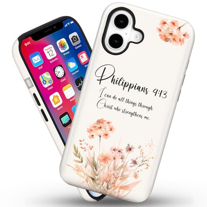 Magnetic for iPhone 16 Cute Christian Phone Case, Bible - color: Bible, size: iPhone 16