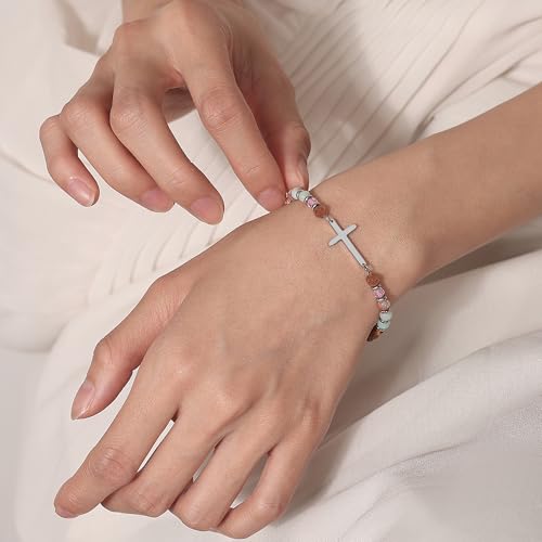 Crystal Cross Bracelet for Women Teen Girls Christmas Birthday Gifts - style: 18th