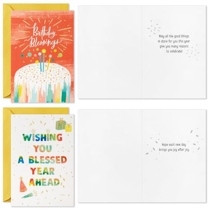 Hallmark Birthday Cards with Envelopes, Assorted 12-Pack (Blessings) - style: Birthday