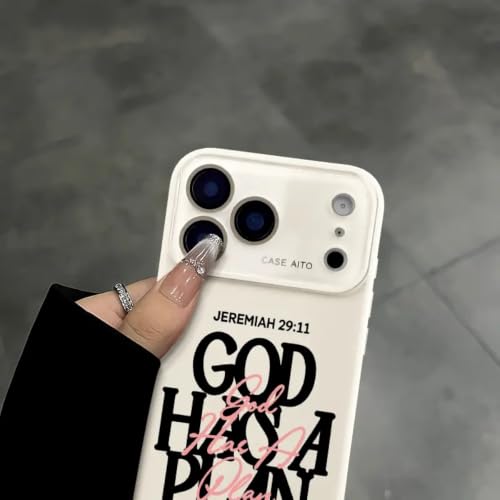 God Has A Plan Christian iPhone Case, Bible Verse Design Phone Case for iPhone 17 Pro Max 16 15 Plus 14 13 12, Shockproof Durable Protective Case (Black,iPhone 13) - color: Black, size: iPhone 13