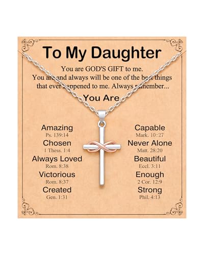 UPROMI To My Friend/Sister in Christ/Granddaughter/Daughter/Niece Gifts - style: To My Daughter