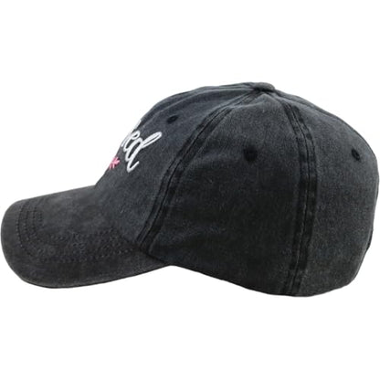 HHNLB Blessed Jesus Hats for Men Women, Adjustable Embroidered Cotton Christian Baseball Cap