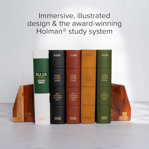 NASB Study Bible, Black Genuine Leather, Full-Color, Red Letter, Study Notes and Commentary, Illustrations, Book Introductions, Articles, Word Studies, Outlines, Timelines, Maps