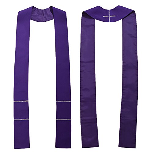 BLESSUME Church Pastor Mass Stole - color: Purple