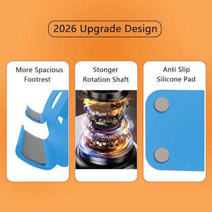 Metal Tablet Stand Holder Adjustable for iPad Kindle Tab, Blue - color: Blue