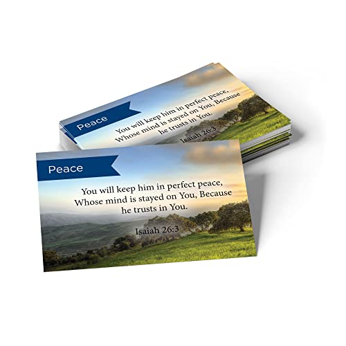 Logos Trading Post Isaiah 26:3 Pass It On Scripture Cards, Pack of 25 - color: Isaiah 26:3