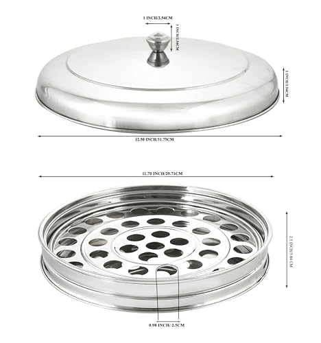 Church Communion Bundle, 40-Cup Silver Stainless Steel Communion Tray with Lid and 33 Oz Push-Button Cup Filler Dispenser, Reusable Serving Set for Church Wine or Juice