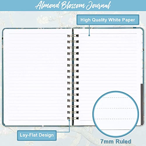 Ruled Notebook/Journal -Lined Journal with Premium Thick Paper, 8.5" X 6.4" - color: green