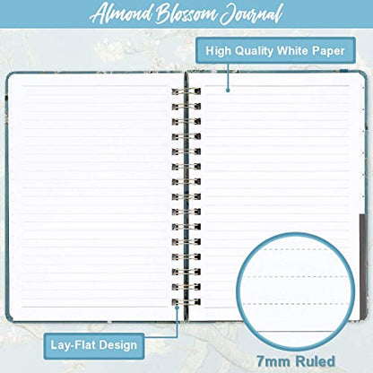 Ruled Notebook/Journal -Lined Journal with Premium Thick Paper, 8.5" X 6.4" - color: green