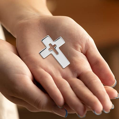Apparel pin - color: Silver Cross
