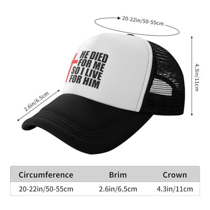 Christian Baseball Cap for Men & Women - Embroidered Jesus Cross Hat, Adjustable Christian Gifts - color: Christian-themed Hats-6