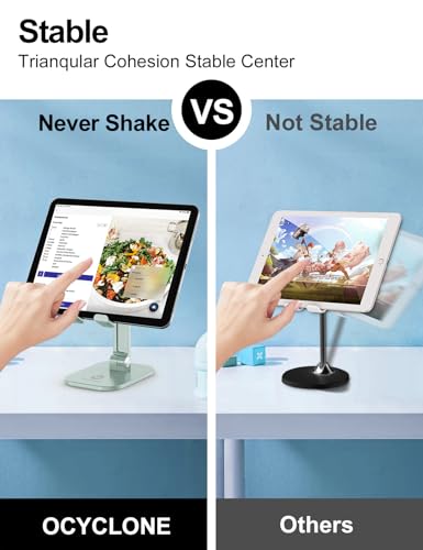 OCYCLONE Cell Phone Stand for Desk, Foldable Phone Holder, Light Green - color: Light Green