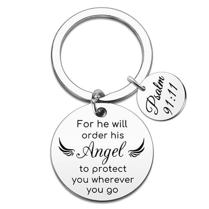 Christian Gifts for Women Men Protection Keychain Bible Accessories Women