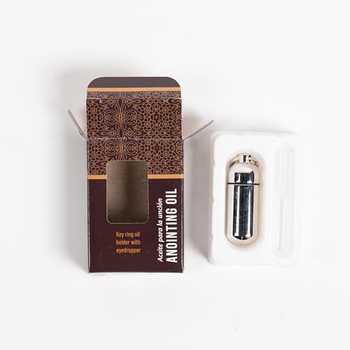 BROADMAN CHURCH SUPPLIES Anointing Oil Holder with Key Ring and Eyedropper - Silver