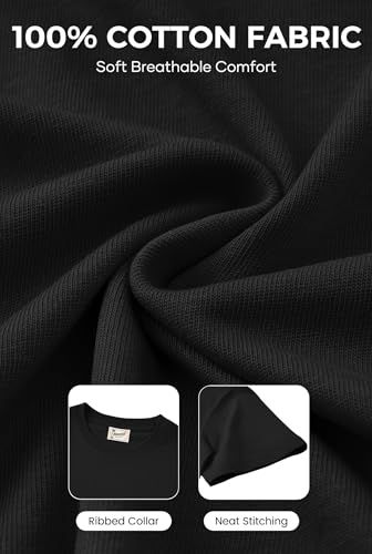 Herberton Men's Graphic T-Shirt Loose Fit Cotton Fashion Casual Streetwear Crewneck Short Sleeve Tee (S-XXL) - color: Black - Eagle Flag, size: Small