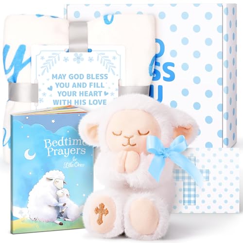 Baptism Gifts for Boys, Catholic Christening Gift Set for Baby Boys - color: BLUE