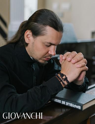 Giovanchi Christian Cross Bracelet for Men Him Dad Father Godfather Grandfather Grandpa Husband, Inspirational Faith Based Jesus Bracelets Gifts for Easter Basket Stuffers - style: Isaiah 41:10