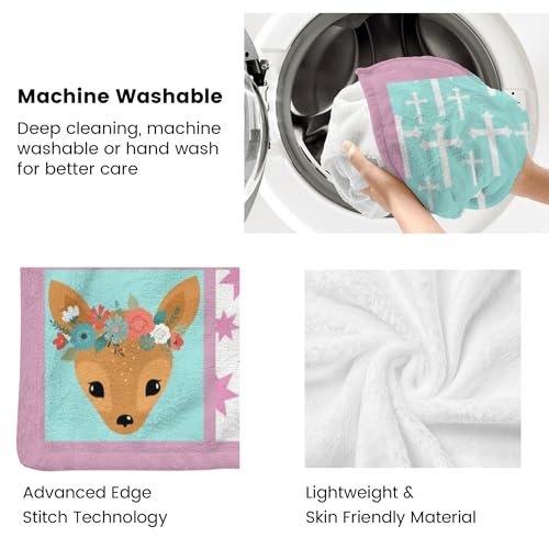 Personalized Baby Blankets with Name Christian Gift for Baby - color: Design04