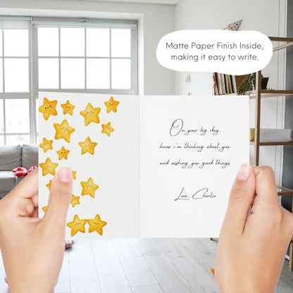 Religious Card Baptism, Christian Bible Quote, Christening, First Communion, Confirmation, or Wedding Card | Cute Prayer & Inspirational Card, Blank Inside, Thoughtful Gift by Aly Lou (For He Will Order His Angels To Protect You ... Psalm 91:11) - color: