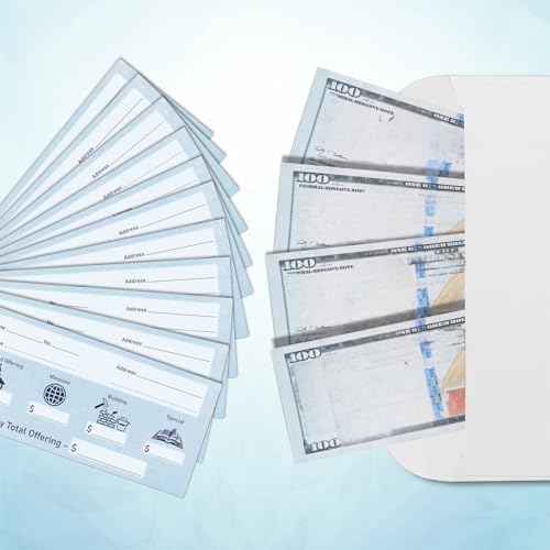 Eaasty 200 Pcs Church Offering Envelopes Bill Size Donation,Fresh Style - style: Fresh Style