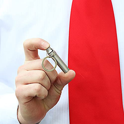 Stainless Steel LDS Oil Vial Keychain - Ultra Durable, Perfect for Consecrated Oil for Priesthood Holders & Missionaries