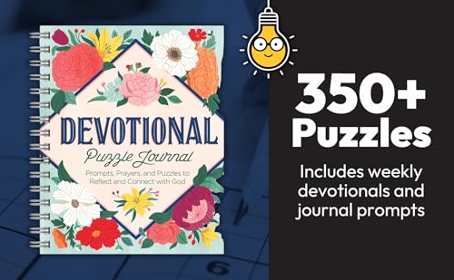 Devotional Puzzle Book and Journal: 350 Promts, Prayers and Puzzles to Reflect and Connect, Journaling & Reflection (Part of the Brain Busters Puzzle Collection)