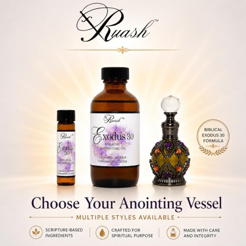 Anointing Oil, Biblical Prayer Blend Exodus 30 with Prayer Cloth