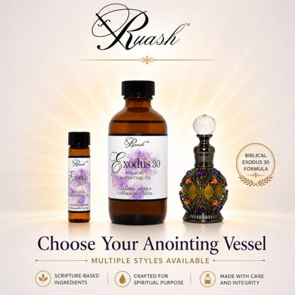 Anointing Oil, Biblical Prayer Blend Exodus 30 with Prayer Cloth