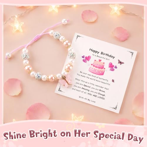 Sereney Birthday Gifts for Girls, 1-16 Year Old Girl Birthday Bracelet Gift - style: Happy Bday