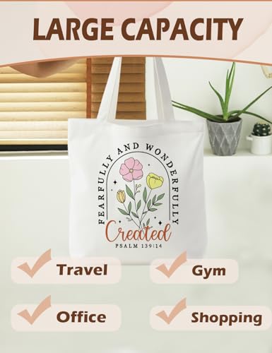 Bible Bags for Women, Christian Tote Bag, Gifts for Christian Women - color: Floral