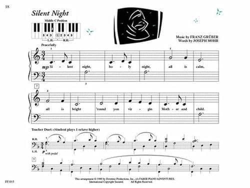 Pretime Piano Christmas, Primer Level: Beginnning Reading (Faber Piano Adventures)