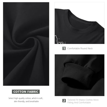 Pairxily Christian Sweatshirts for Women Faith Can Move Mountains Sweatshirt Bible Verse Religious Long Sleeve Crewneck Tops - color: Black, size: Small